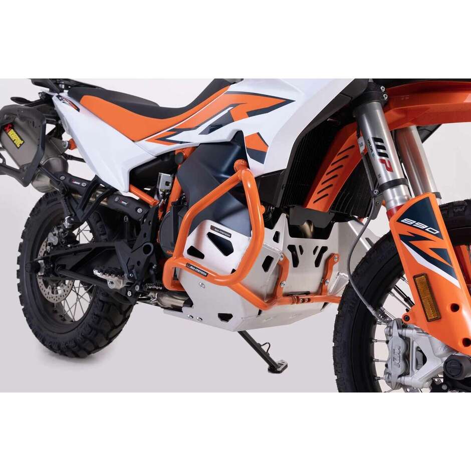 Pare-moteur orange SW-MOTECH SBL.04.521.10001/EB pour KTM 790 Adv/R (19-21) ; 890 Adv/R (20-22)